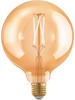 EGLO E27 LED Lampe dimmbar, Golden Vintage Deko Glühbirne, Retro Globe...