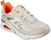 Skechers TRES-AIR Sneaker, Natural Duraleather/White Mesh/Orange Tri, 35 EU