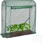 Relaxdays Tomaten Gew&auml;chshaus, HBT: 154 x 152 x 50 cm, Eisen & PE-Gitterfolie,