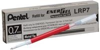 Pentel EnerGel Document LRP7 Nachf&uuml;llmine f&uuml;r 0.7 mm Gelschreiber, rot (12 St&uuml;ck)