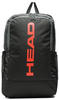 HEAD Base Backpack Tennisrucksack, schwarz/orange, 17L