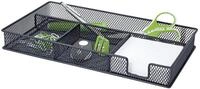Wedo 651601 Stiftschale Office (4 F&auml;cher pulverbeschichtetes Drahtmetall, 29 x...