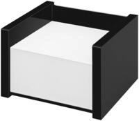 Wedo 637001 Zettelbox Black Office, aus Acrylglas, inklusive 500 Blatt...