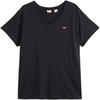 Levi's Damen Plus Size V-Neck Tee T-Shirt, Caviar, 3XL
