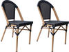 Sit Möbel 2er Set Stühle, beige, Dunkelbraun, Sitzhöhe, Sitzbreite 54 cm,