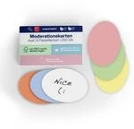 magnetoplan Moderationskarten, oval | 250 St&uuml;ck in 6 Pastellfarben|...