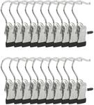 Relaxdays Stiefelklammern gummiert, Silber/schwarz | 20er Set...