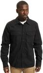 Brandit Flannel Shirt Long Sleeve, Farbe: Black, Gr&ouml;&szlig;e: 7XL