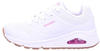 Skechers UNO Stand ON AIR Sports Shoes,Sneakers, White Pu/H.pink Trim, 29 EU