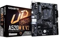 GIGABYTE A520M K V2 Mainboard - Unterst&uuml;tzt AMD Ryzen 5000 Serie AM4 CPUs, bis...
