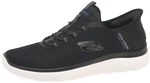 Skechers Herren Summits High Range Turnschuhe, Black Mesh/Wht Trim, 41 EU