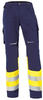 KÜBLER Workwear KÜBLER REFLECTIQ Arbeitshose Klasse 1 warngelb/dunkelblau
