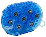 Kerbl Magnet-Massage-Striegel royalblau