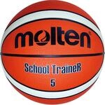 Molten SchoolTraineR Basketball, Orange/Ivory, 5