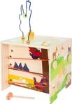 small foot Motorikw&uuml;rfel Landleben aus Holz mit Motorikschleife, Formsteck- und