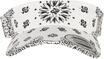 Yupoong Flexfit Unisex Bandana Print Visor Cap, offene Krone, gr&ouml;&szlig;enverstelbar