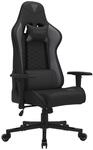 SENSE7 Gamingstuhl ergonomisch Neigungswinkel Schwarz-Grau Stoff 43-52 cm 