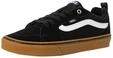 Vans Herren Filmore Sneaker, Suede Canvas Black Gum, 45 EU