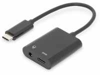 DIGITUS USB 3.2 Gen2 Adapter-Kabel - 0.2 m - USB C (St) zu 3.5 mm Klinke (Bu),...