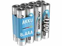 ANSMANN Akku AAA Typ 1100 mAh 8 Stück (min. 1050 mAh) NiMH 1,2 V - Micro AAA