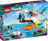 LEGO Friends Seerettungsflugzeug, Flugzeug-Spielzeug mit Wal-Figur und...