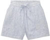 TOM TAILOR Denim Damen 1036520 Basic Shorts aus Leinen, 31715-White Blue...