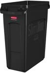 Rubbermaid Commercial Products Slim Jim Beh&auml;lter mit Luftkan&auml;len | M&uuml;lleimer...