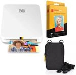 KODAK Step Slim Mobiler Sofortbild-Fotodrucker &ndash; Kit: 20 Packung Zinkpapier, Etui