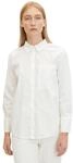 TOM TAILOR Damen Stretch Poplin Bluse mit Brusttasche, 10315 - Whisper White, 36