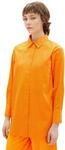 TOM TAILOR Denim Damen Basic Poplin Hemdbluse 31684 - Bright Mango Orange L
