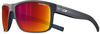 JULBO Unisex Renegade Sunglasses, Schwarz Matt/Blau, One Size
