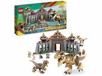 LEGO Jurassic Park Angriff des T. rex und des Raptors aufs Besucherzentrum,