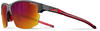 JULBO Unisex Split Sunglasses, Schwarz/Rot, One Size