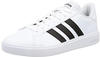 adidas Herren Grand Court Sneakers, Ftwr White/Core Black/Ftwr White, 46 EU