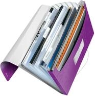 Leitz 45890062 F&auml;chermappe WOW, A4, 6 F&auml;cher, PP, violett