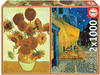 Educa - Puzzle 1000 Teile für Erwachsene | Van Gogh, 2x1000 Puzzle für...