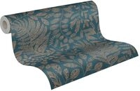 A.S. Cr&eacute;ation THE BoS Vliestapete mit floralem Muster 0,53 x 10,05 m &ndash; Blau,...