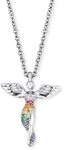 Engelsrufer Damen Halskette aus Sterling Silber mit Engel Anh&auml;nger Muticolor-