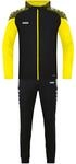 JAKO Herren Pr&auml;sentationsanzug Performance, Schwarz/Soft Yellow, M