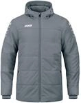 JAKO Kinder Coachjacke Team mit Kapuze, Steingrau, 128