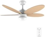 Cecotec Deckenventilator EnergySilence Aero 4260 Orange, 106 cm Spannweite 