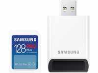 Samsung PRO Plus SD-Karte, 128 GB, UHS-I U3, Full HD & 4K UHD, 180 MB/s Lesen,...