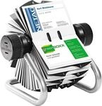 Durable Visifix Rollkartei, f&uuml;r 400 Visitenkarten, Register A-Z, metallic...