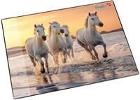 L&auml;ufer 46656 Schreibtischunterlage Pferde am Strand, 53x40 cm, rutschfeste
