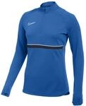 Nike Damen Women's Academy 21 Drill Top, ROYAL Blue/White/Obsidian/White, CV2653-463,
