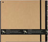 Pagna Pultordner Pur, 12 Fächer, schwarzes Eckspanngummi, Recyclingkarton mit