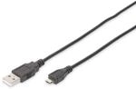 DIGITUS USB 2.0 Anschlusskabel - 1.8 m - USB A (St) zu USB Micro B (St) - 480...