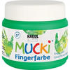 KREUL 23110 - Mucki leuchtkräftige Fingerfarbe, 150 ml in grün, auf...