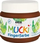 KREUL 23111 - Mucki leuchtkr&auml;ftige Fingerfarbe, 150 ml in braun auf...