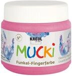 KREUL 23120 - Mucki schimmernde Funkel - Fingerfarbe, 150 ml in Feenstaub rosa,...